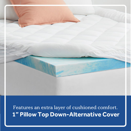 SealyChill 4" Memory Foam Mattress Topper & Reviews Wayfair